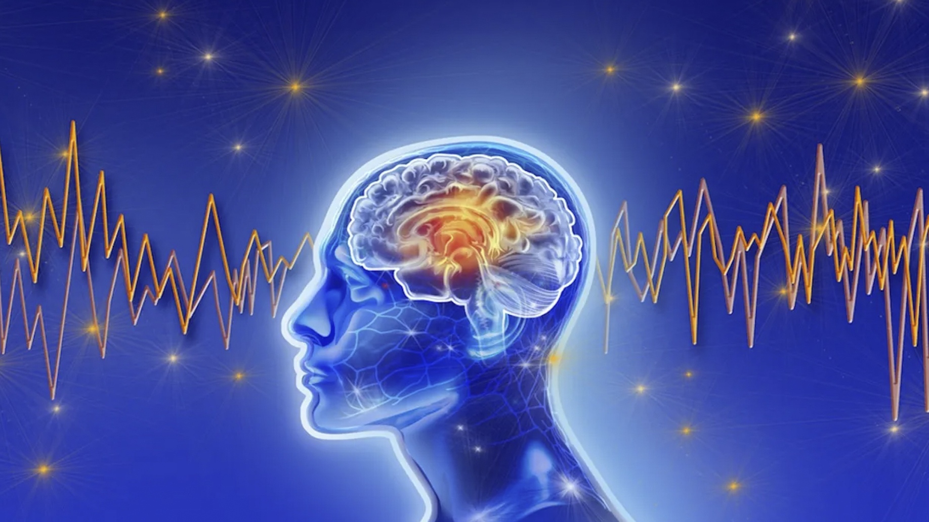 An artistic representation of AI-driven EEG analysis for dementia diagnosis. This image visualizes the use of AI in enhancing EEG analysis for early dementia detection, as developed by Mayo Clinic researchers. It symbolizes the integration of AI with traditional brain wave monitoring to identify cognitive disorders more effectively and efficiently.