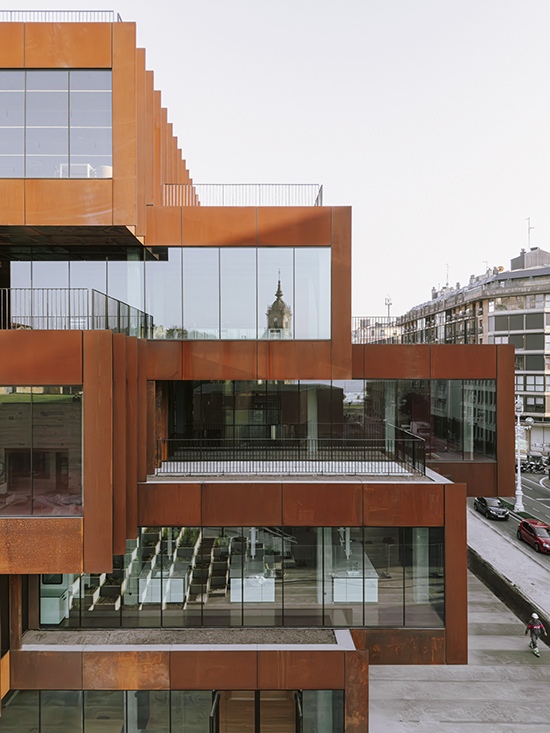 GOe's transparent volumes make culinary research visible to the public, embedding gastronomy into San Sebastián's urban fabric.