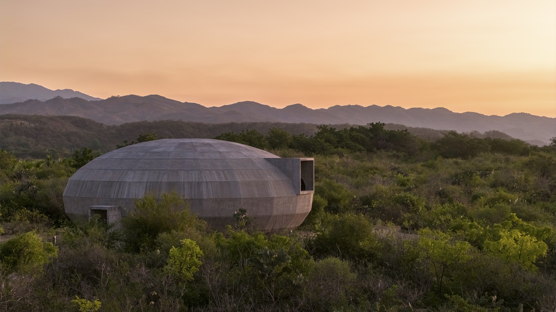 Casa Wabi Mushroom Pavilion, Puerto Escondido, Oaxaca, Mexico.