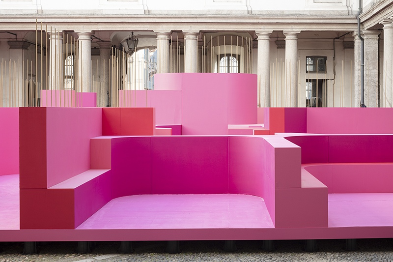 Pink MDF surfaces