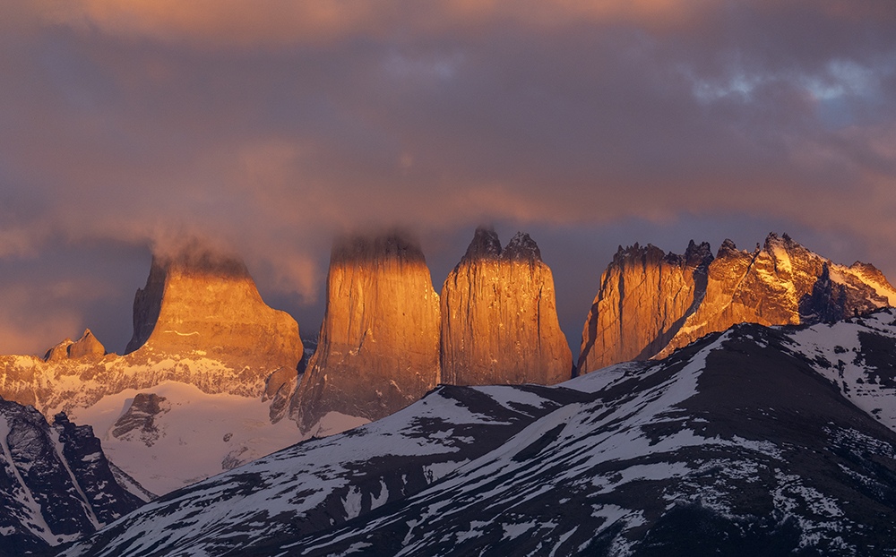 Reflections near Torres del Paine, Chilean Patagonia