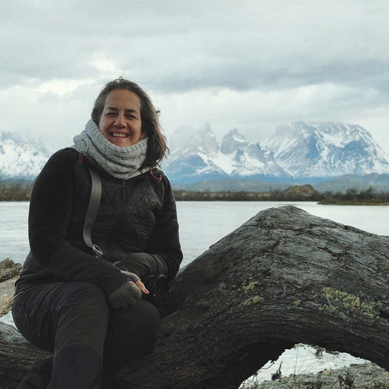Self portrait of Carolina Aravena Costa