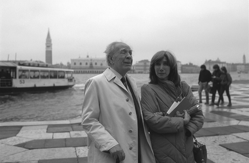 Jorge Luis Borges and María Kodama on San Giorgio in 1984