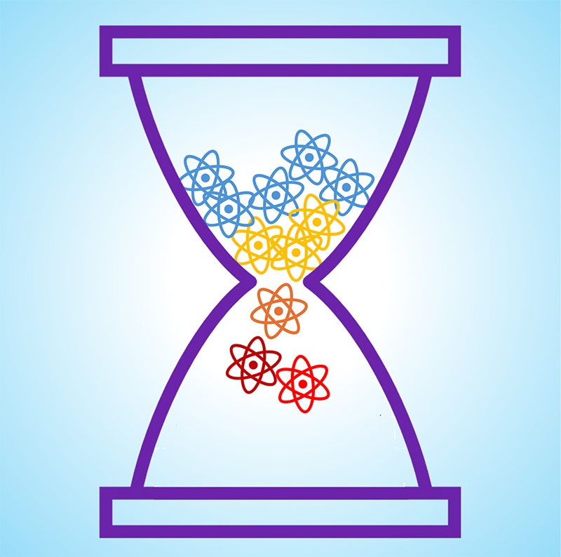 Conceptual illustration of entropic time