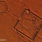 LiDAR image of the Fazenda Atlântica archaeological site in Acre, Brazil.