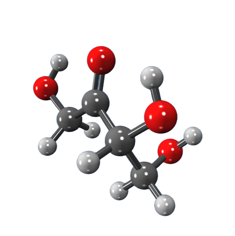 Erythrulose, a four-carbon sugar