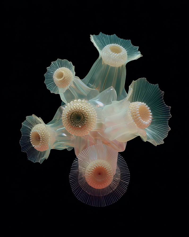 Digital botanical artwork by Yeonjeong Jang