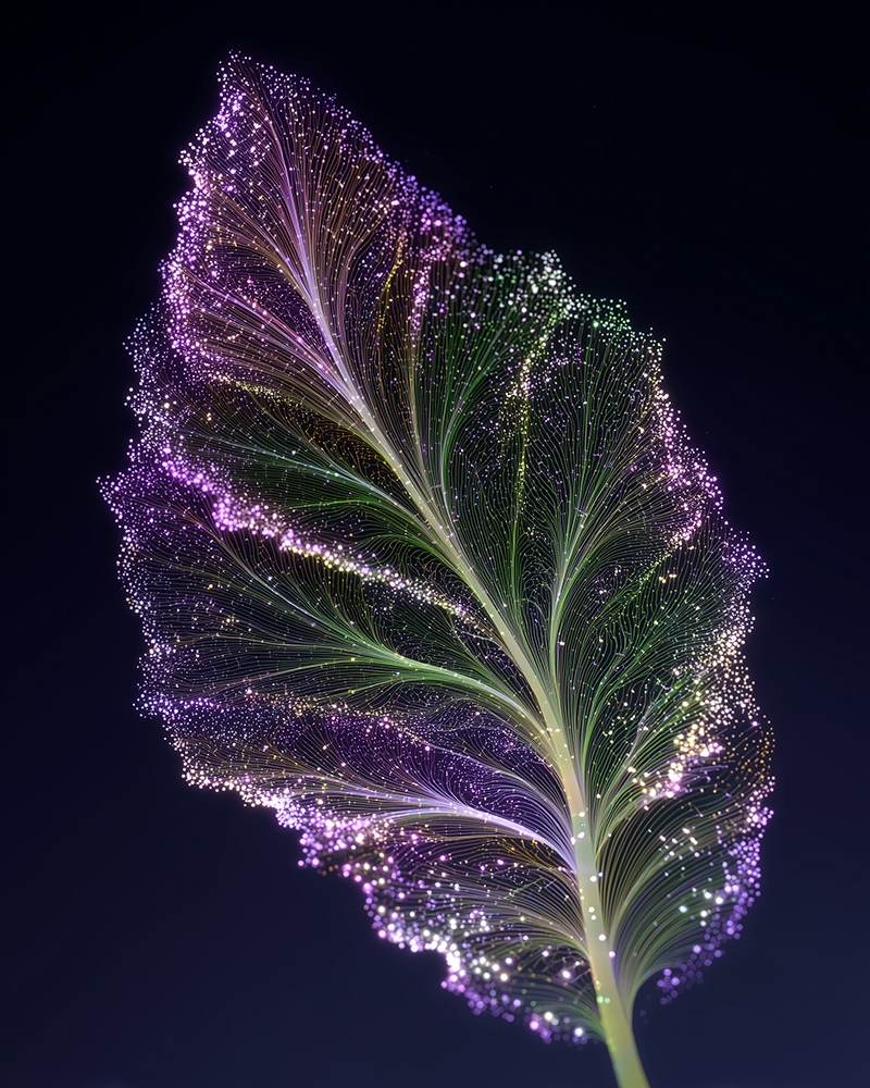 Digital Sublime botanical form by Yeonjeong Jang