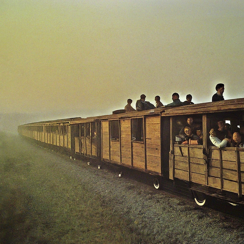 AI reconstruction of Emilia’s train journey from Cádiz to Barcelona