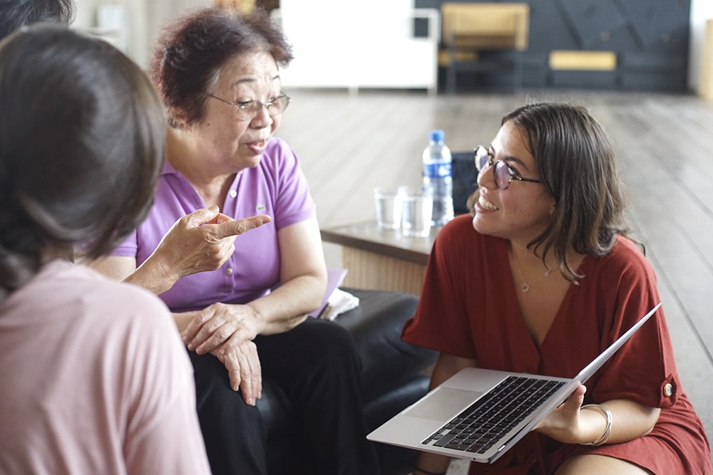 A memory interview at Casa do Povo in São Paulo
