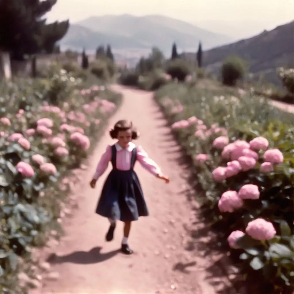 AI reconstruction of Roser’s childhood memory of the scent of spring