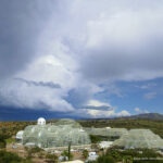 A summer storm gathers over Biosphere 2, the University of Arizona's research facility near Oracle, Arizona. Aaron Bugaj, Biosphere 2, University of Arizona