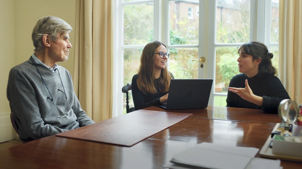 Edward working with the Synthetic Memories team in London