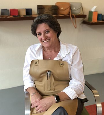 Self Portrait, Béatrice Amblard, Leather Artisan, France, USA