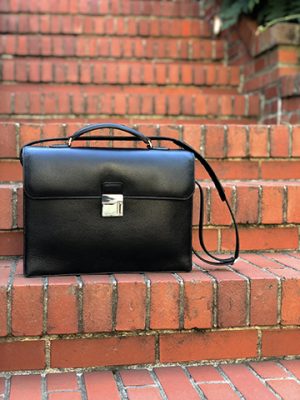 Lucas Briefcase by Béatrice Amblard, Leather Artisan, France, USA