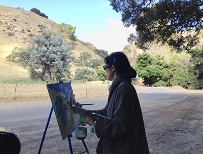 Self Portrait by Ming-Chien Liang, Painter, Artist, Bay Area, CA, USA